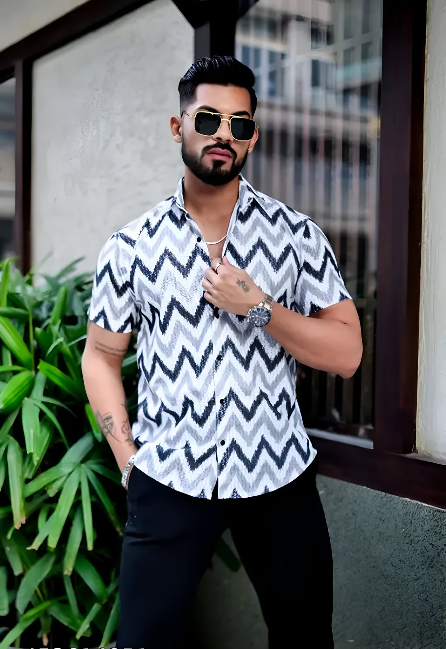 Men's Half Sleeve Printed Shirt