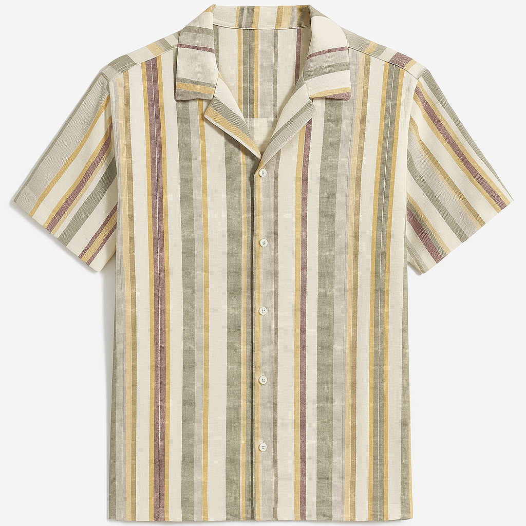 Men's Stylish Printed Striped Shirt
