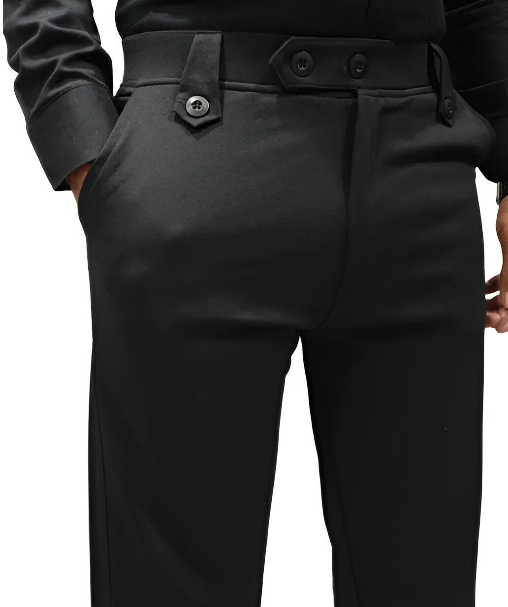 Men's Premium Black Lycra Trouser