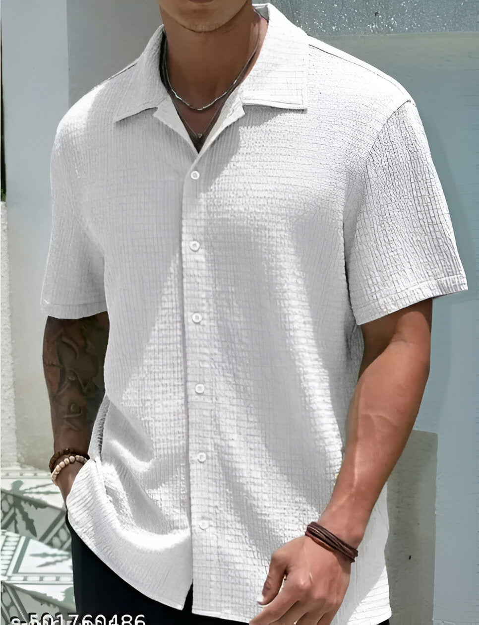 Men's Premium Textured Shirt