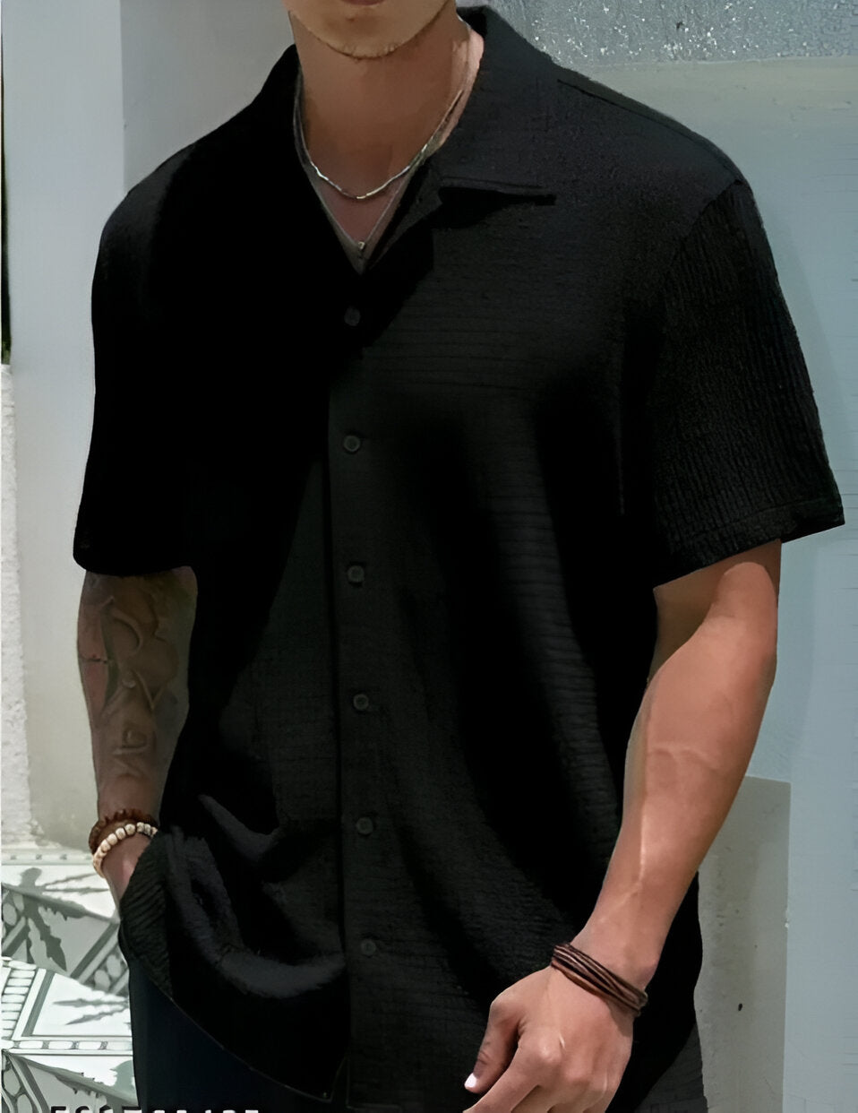 Men's Premium Textured Shirt