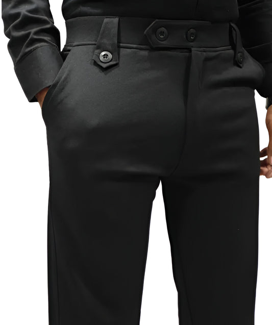 Men's Premium Black Lycra Trouser