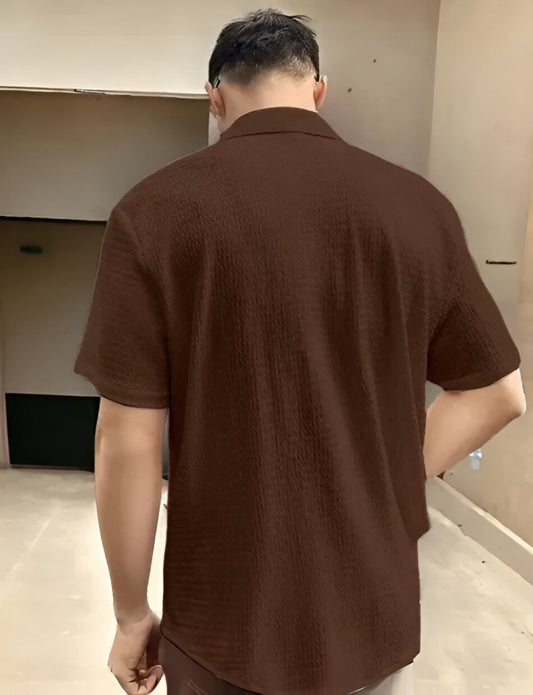 Men's Stylish Brown Shirt